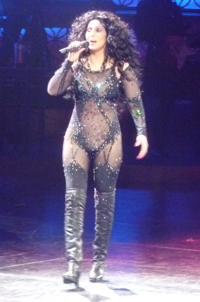 Cher performs live