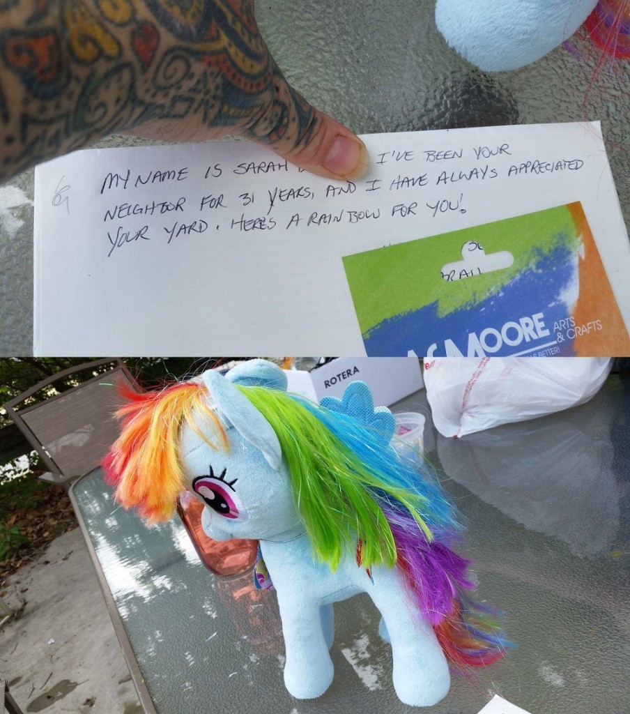 Relentlessly Gay Rainbow Yard Lady Returns Cash Amid Hoax Claims