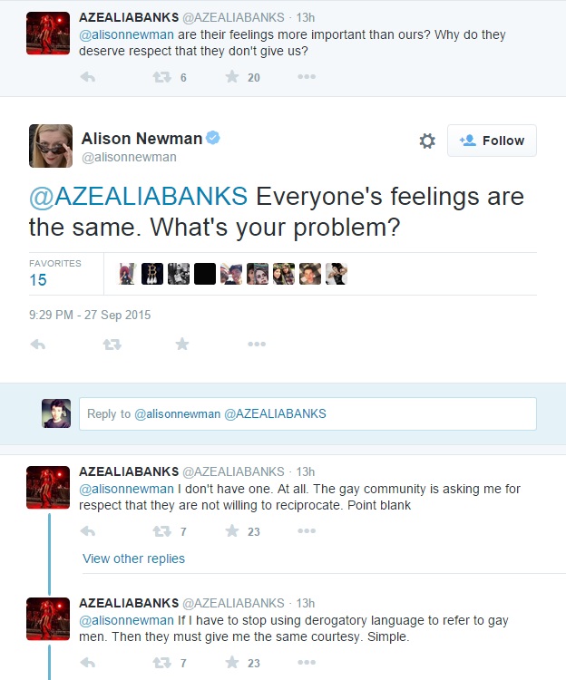 Azealia Banks defends use of 'f*ggot': Society needs to stop