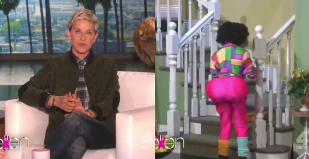 1024px x 530px - Watch: Ellen faces backlash over 'racist' Nicki Minaj sketch - Attitude