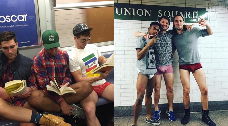 In pictures: London commuters strip for 'No Trousers On The Tube