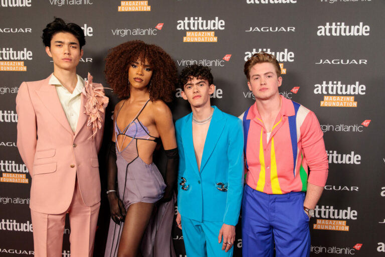 Heartstopper cast hit Attitude Awards red carpet - Attitude