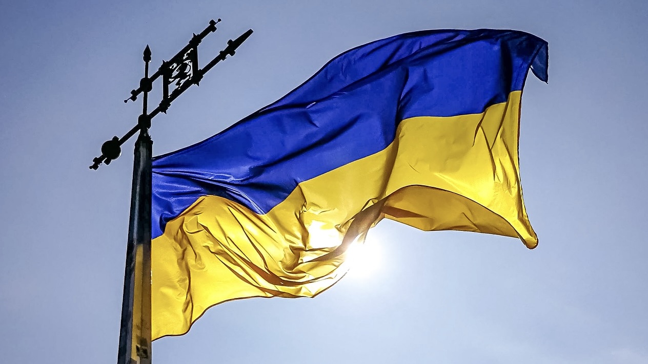 The flag of Ukraine