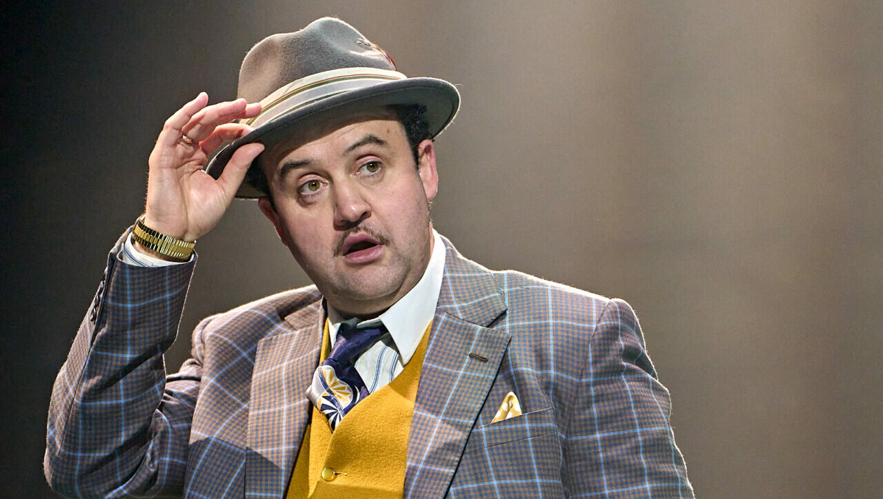 Daniel Mays as Nathan Detroit in Guys & Dolls