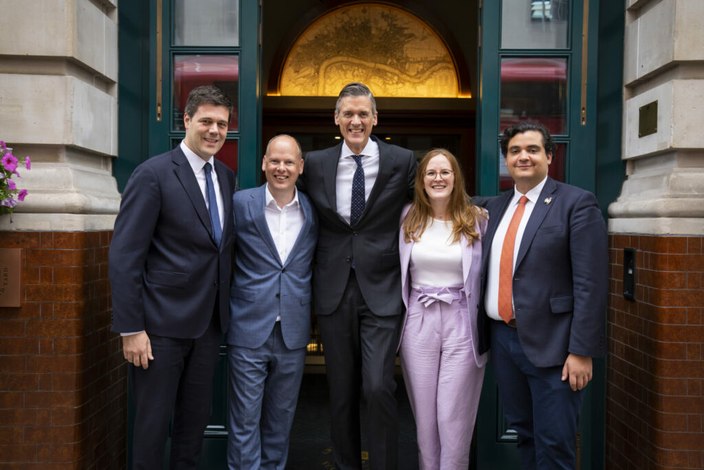 Great Scotland Yard Hotel's Sholto Smith (centre) and team