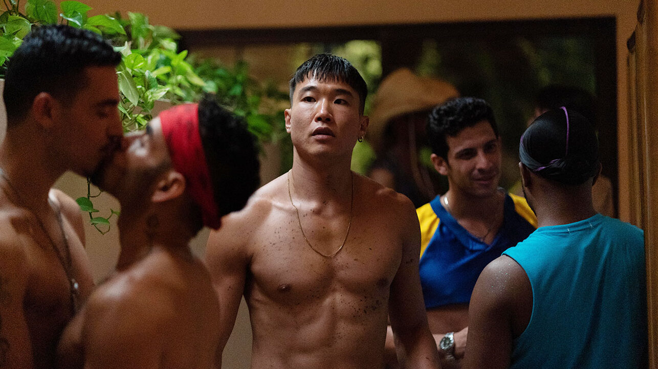 Joel Kim Foster in a film still from Fire Island (Image: Park/Searchlight)