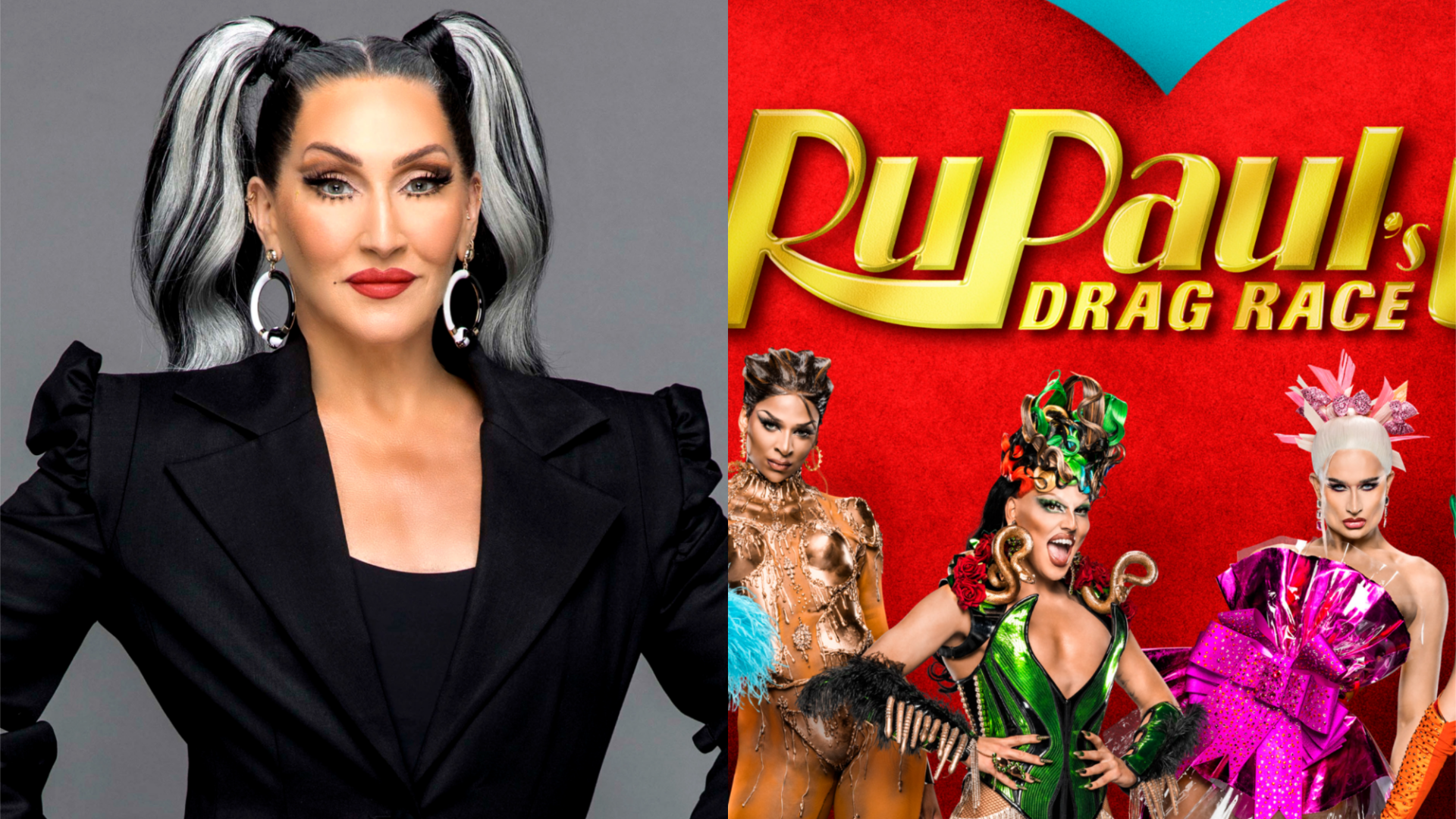 Michelle Visage alongside RPDRUK stars