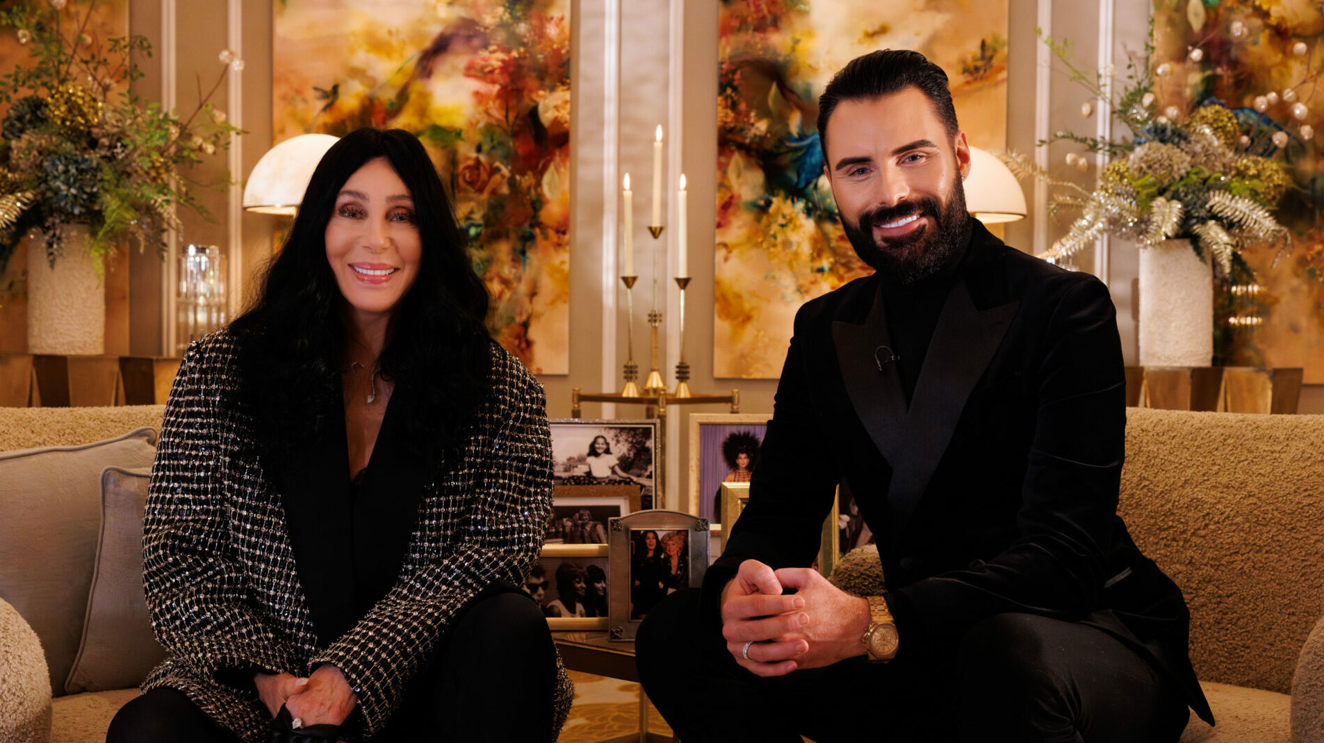 Cher and Rylan (Image: BBC Studios/Andy Heathcote)