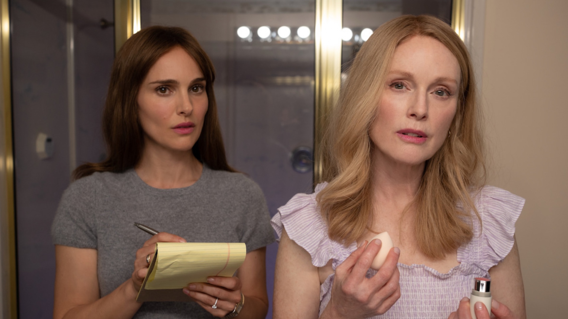 Natalie Portman and Julianne Moore in May December (Image: Sky Cinema)