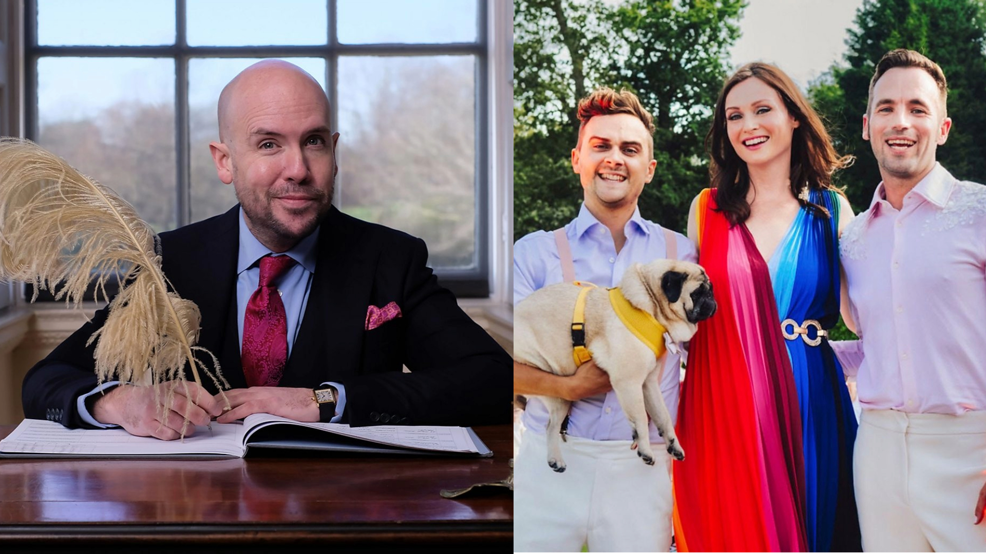 Big Gay Wedding: Tom Allen, Sophie Ellis-Bextor mark 10 years of same-sex  marriage with camp spectacular - Attitude