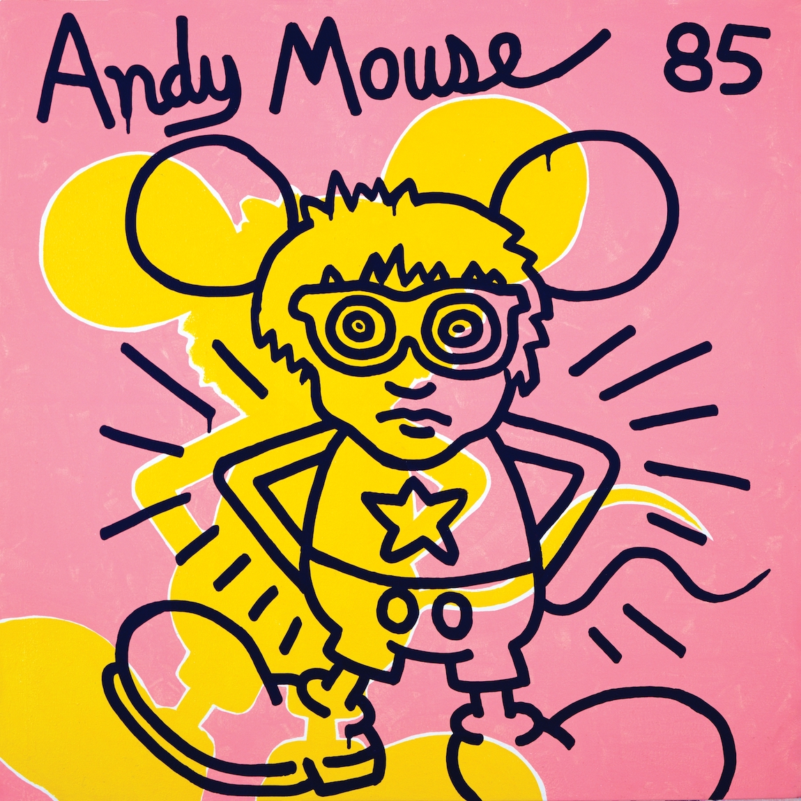 Andy and i know. Энди Маус. Кит Харинг Andy Mouse.