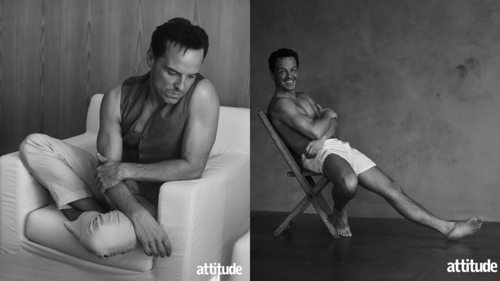 Andrew Scott in his Attitude cover shoot earlier this year