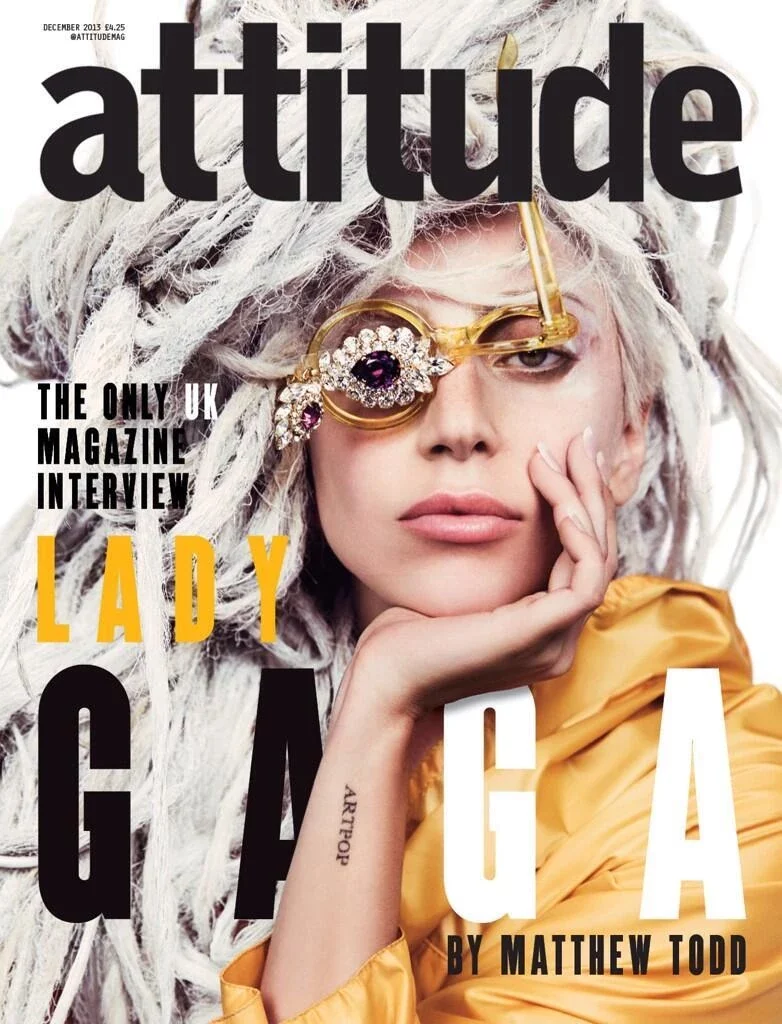 Lady Gaga on cover of Attitude