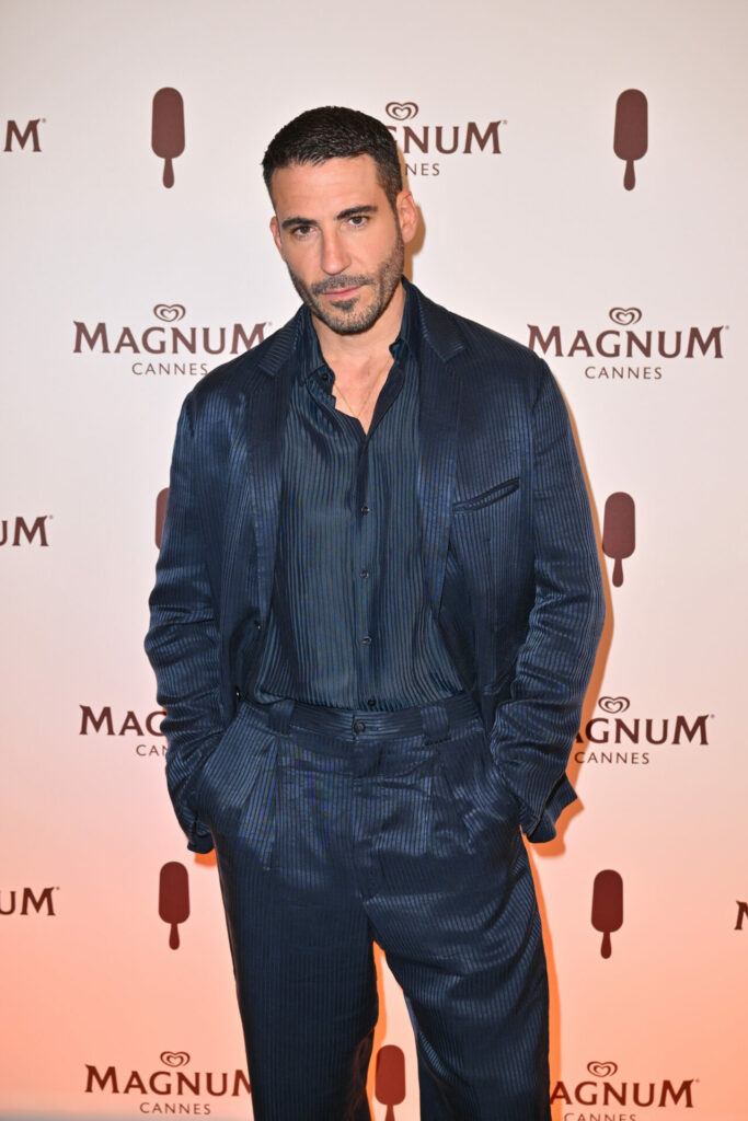 Miguel Angel Silvestre arrives at the Magnum Wherever Pleasure Takes You party in Cannes