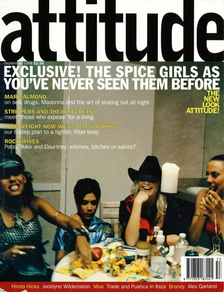 Spice Girls on cover of Attitude