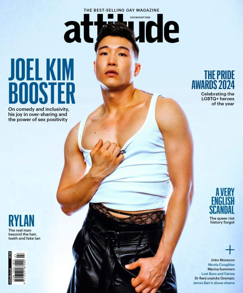 The cover of the latest issue of Attitude