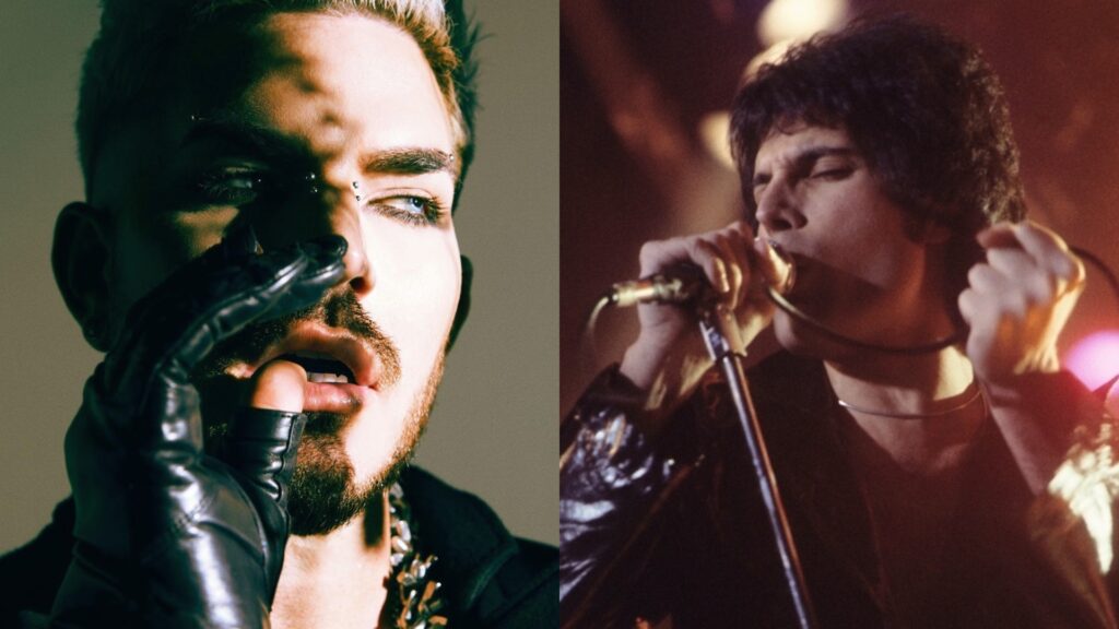 Adam Lambert and Freddie Mercury