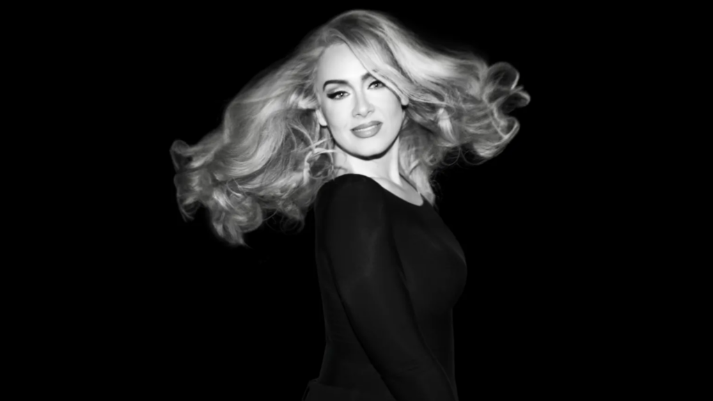 BBlack and white promo shot of Adele