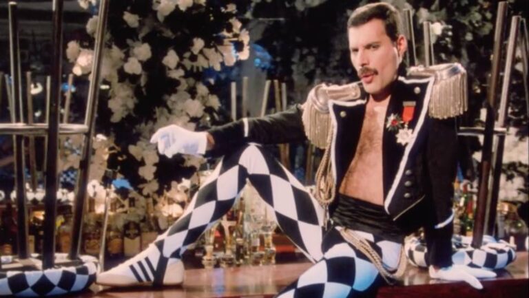 Freddie Mercury in the video for Living On My Own
