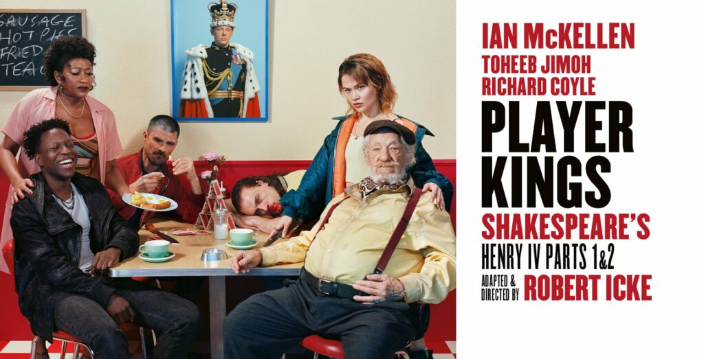 Sir Ian McKellen [far right] and the cast of Player Kings