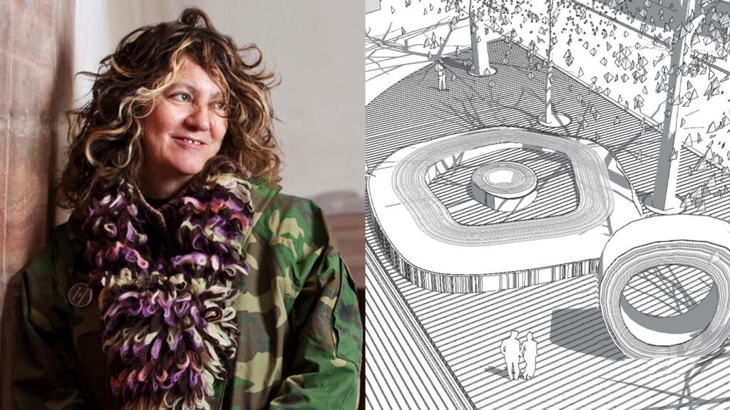 The British artist Anya Gallaccio has been announced as the chosen artist to create London's first permanent Aids memorial.