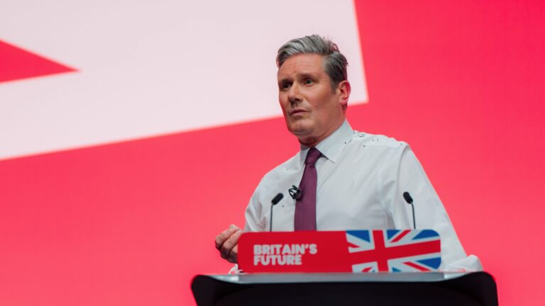 Keir Starmer at today's Labour Party Manifesto launch (Image: Labour Party)