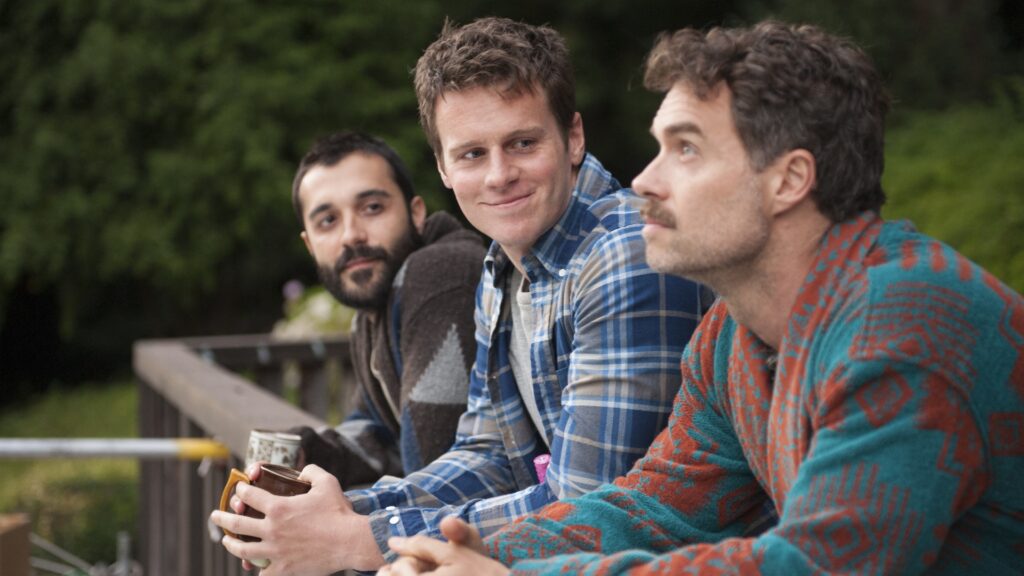 Frankie J. Alvarez, Jonathan Groff and Murray Bartlett in Looking (Image: HBO)