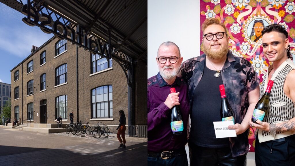 The exterior of Queer Britain, and winners of last night's contes