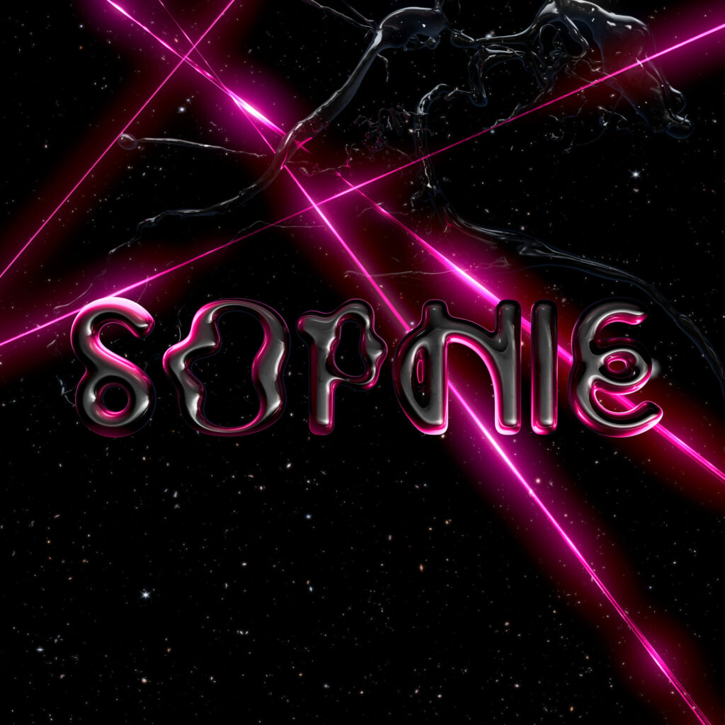 The album artwork for SOPHIE (Image: Provided) - Sophie's name against a outer space backdrop