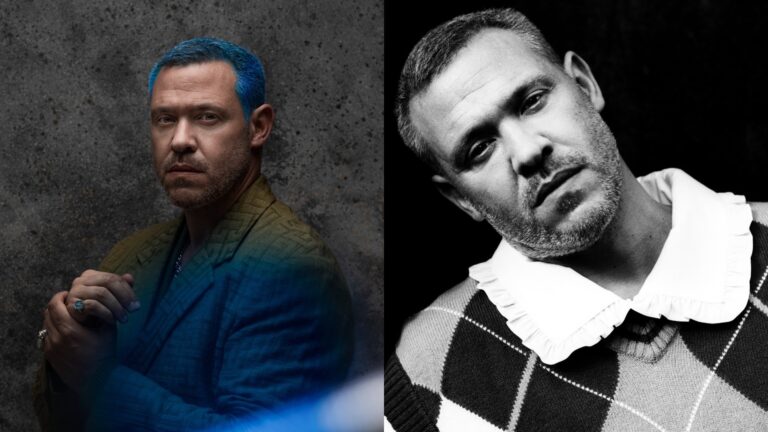 A composite of shots from Will Young's new photoshoot for ZERO.NINE