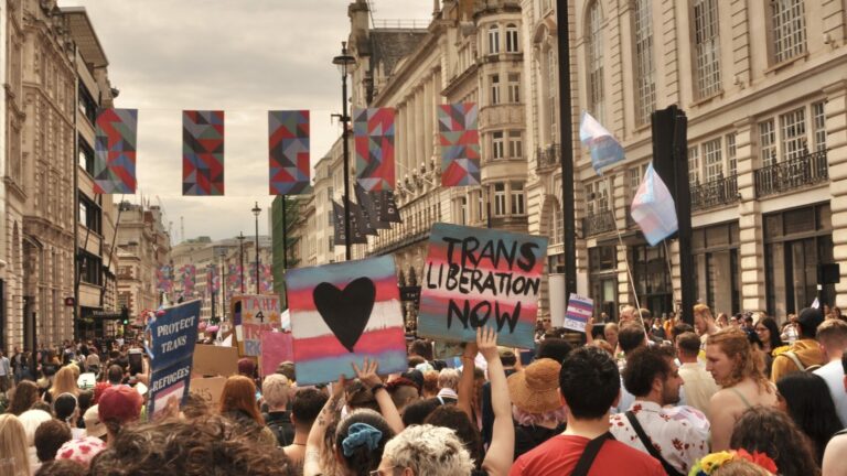 Attendees at a previous London Trans+ Pride