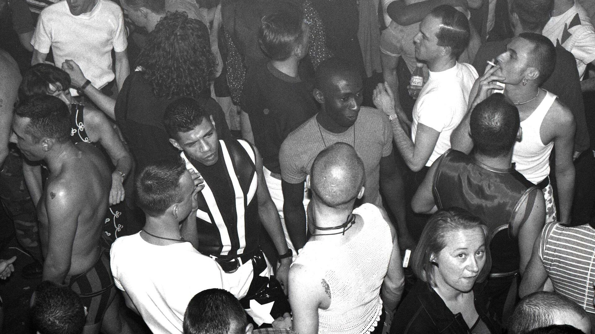 People standing on a dancefloor