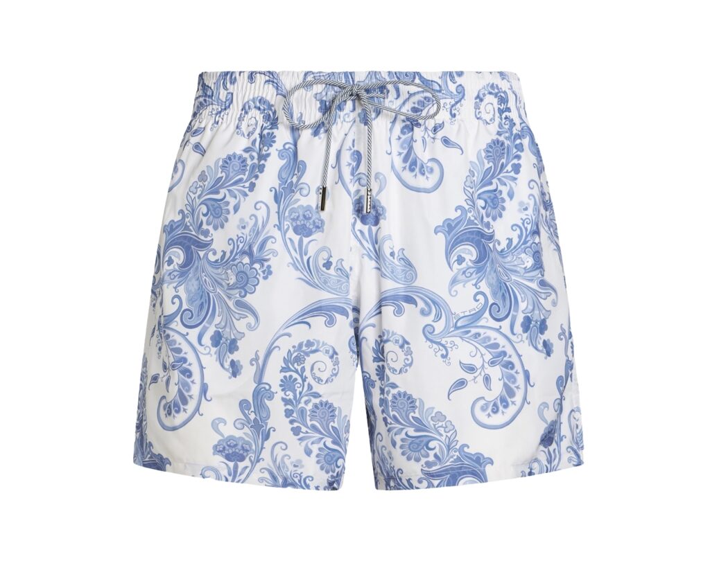 Paisley printed shorts