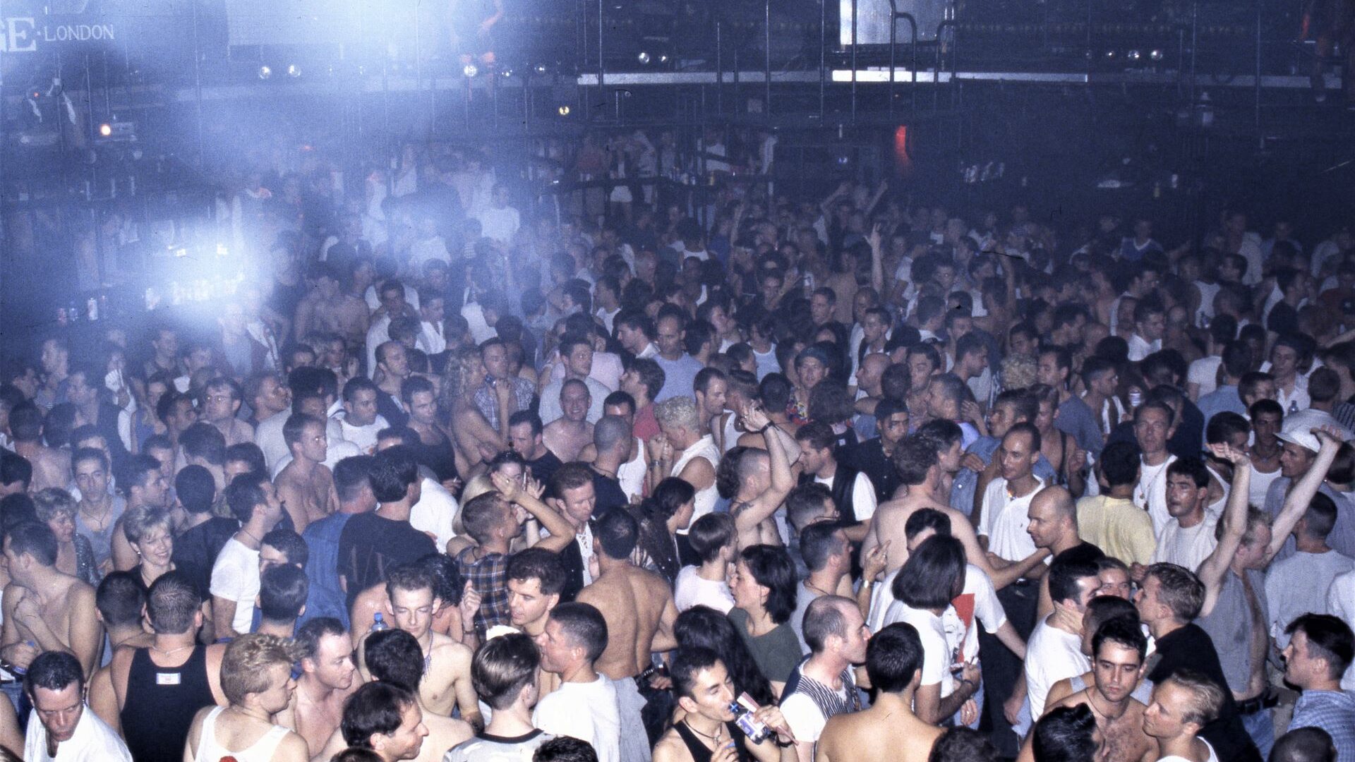 A crowded nightclub dance floor