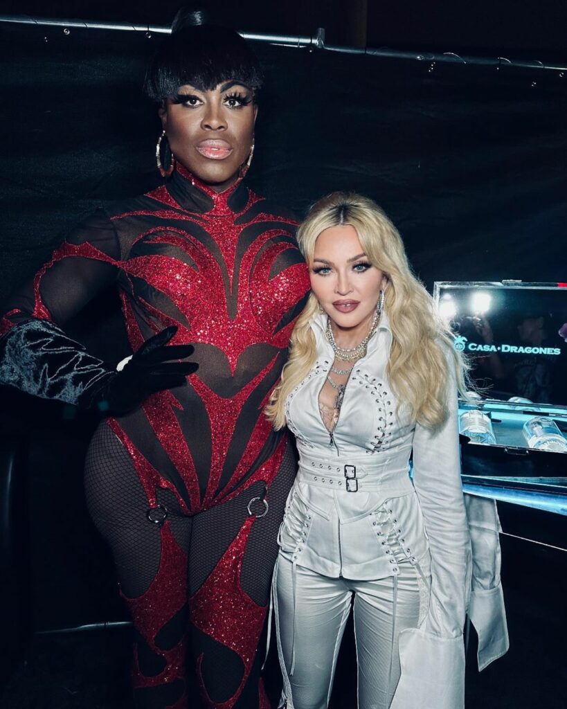 Madonna with Bob the Drag Queen