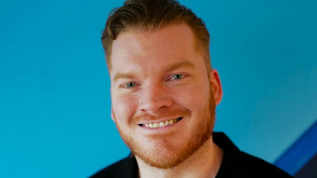 Close up of a smiling man's face