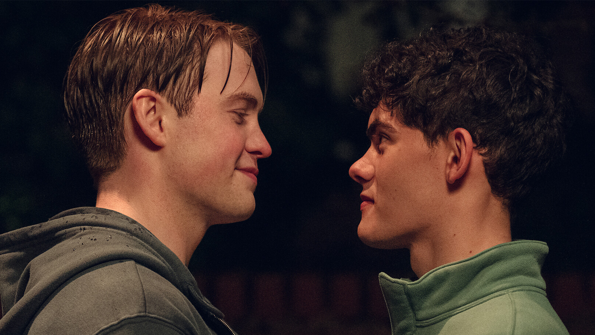 Kit Connor and Joe Locke as Nick and Charlie in Heartstopper, written by Alice Oseman