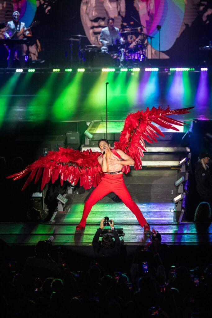 Mika on stage at Brighton and Hove Pride