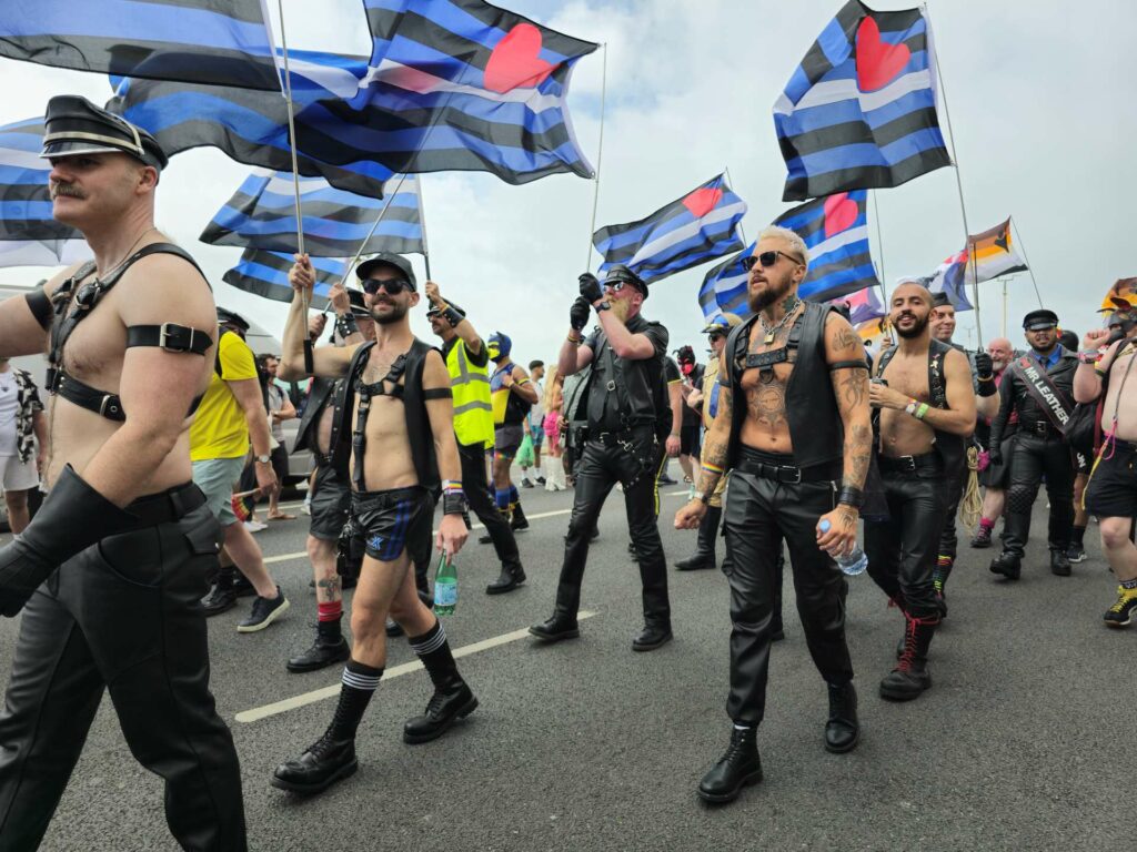 People in the Brighton Pride 2024 parade