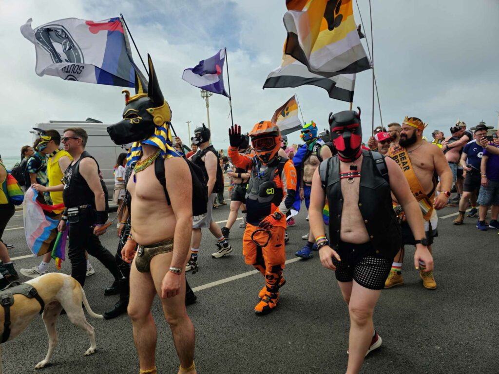 People in the Brighton Pride 2024 parade