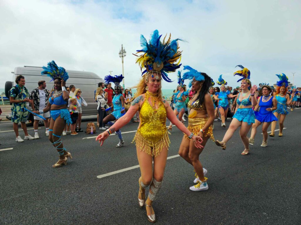 People in the Brighton Pride 2024 parade