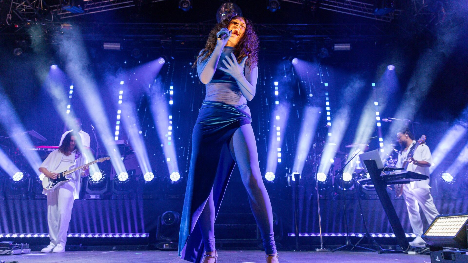 Jessie J performing at Manchester Pride 2024