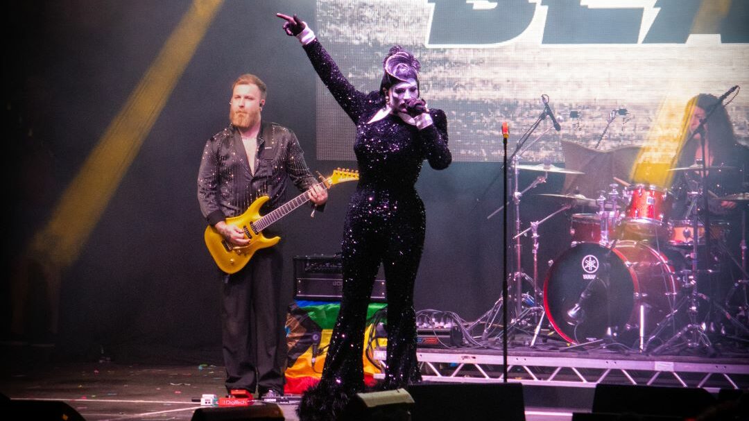 Danny Beard performs at Manchester Pride 2024