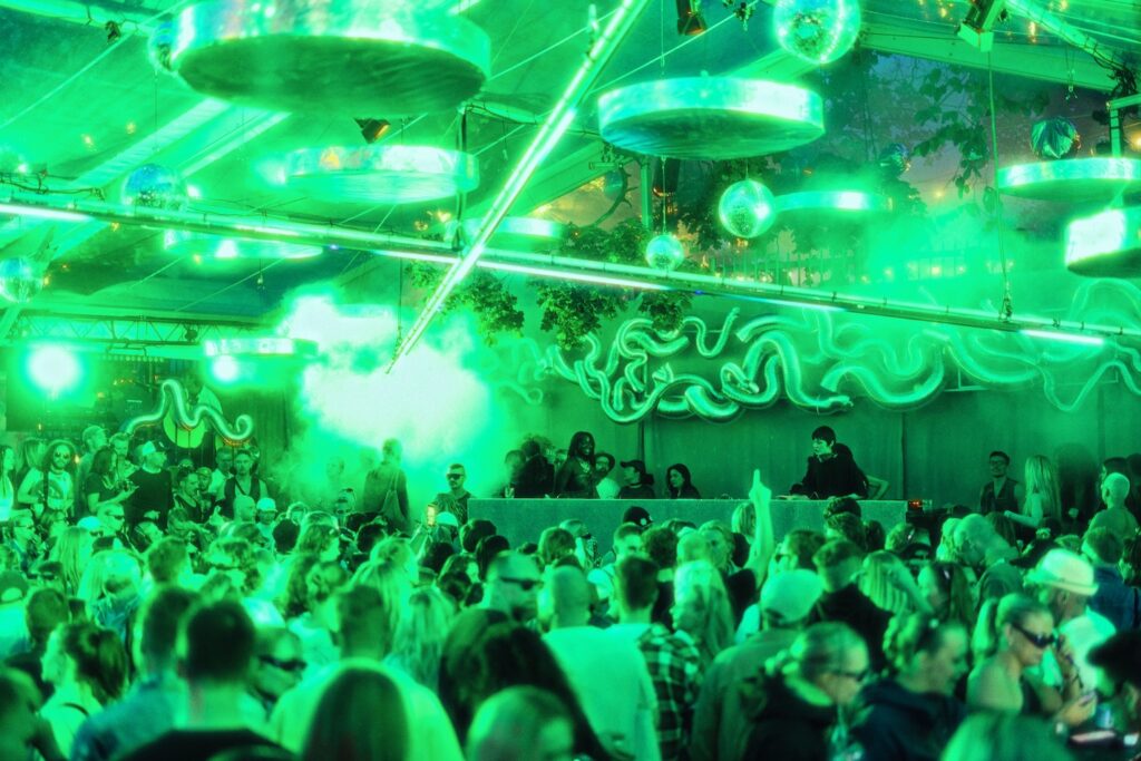 A clubbing scene at Flow Fest (Image: Flow Festival Helsinki)