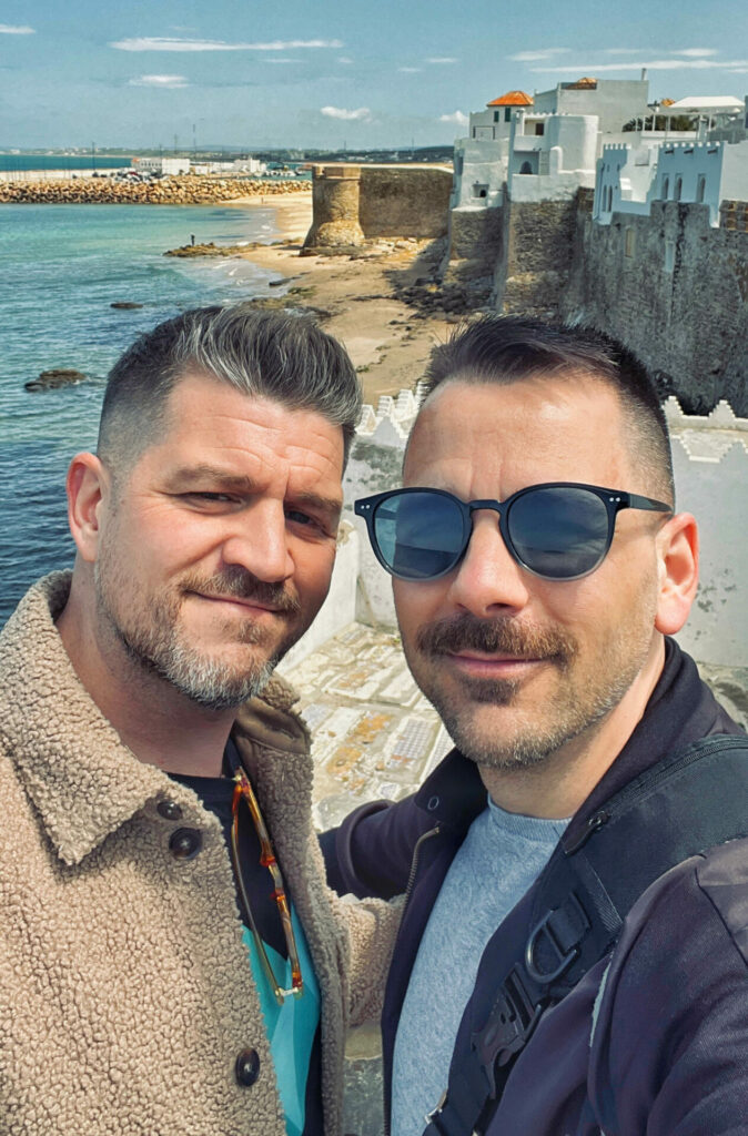 Leigh & Markus in the seaside city of Asilah