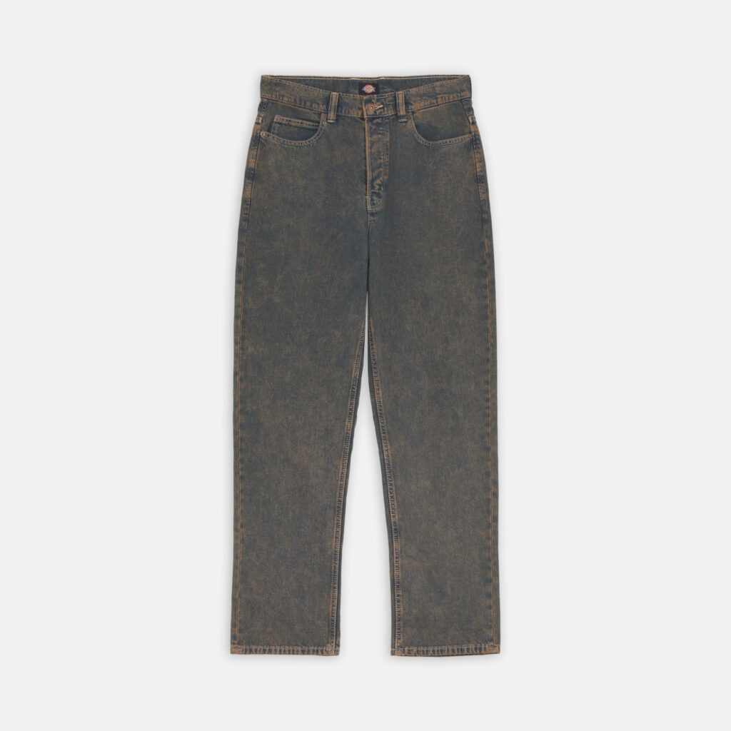 Distressed dark wash Dickies jeans