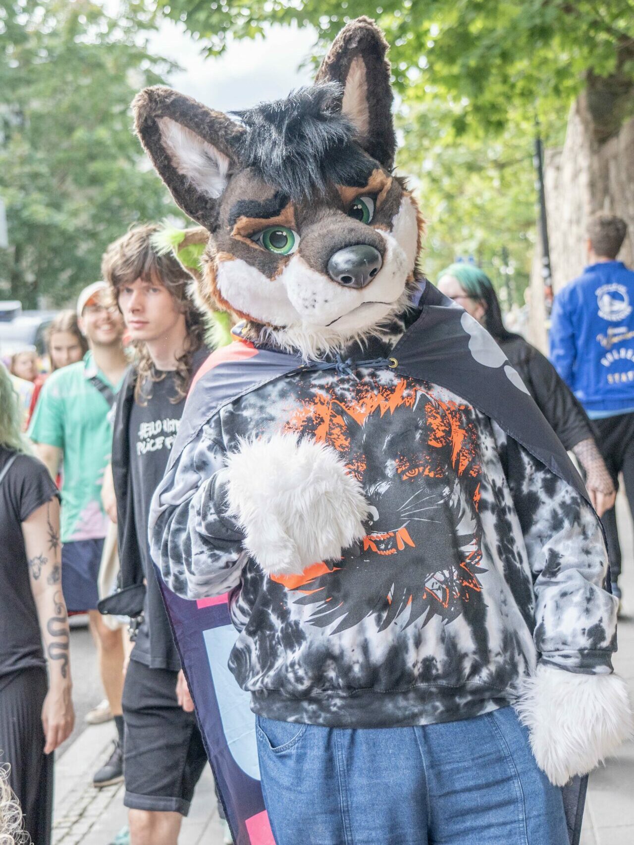 A furry at Tartu Pride