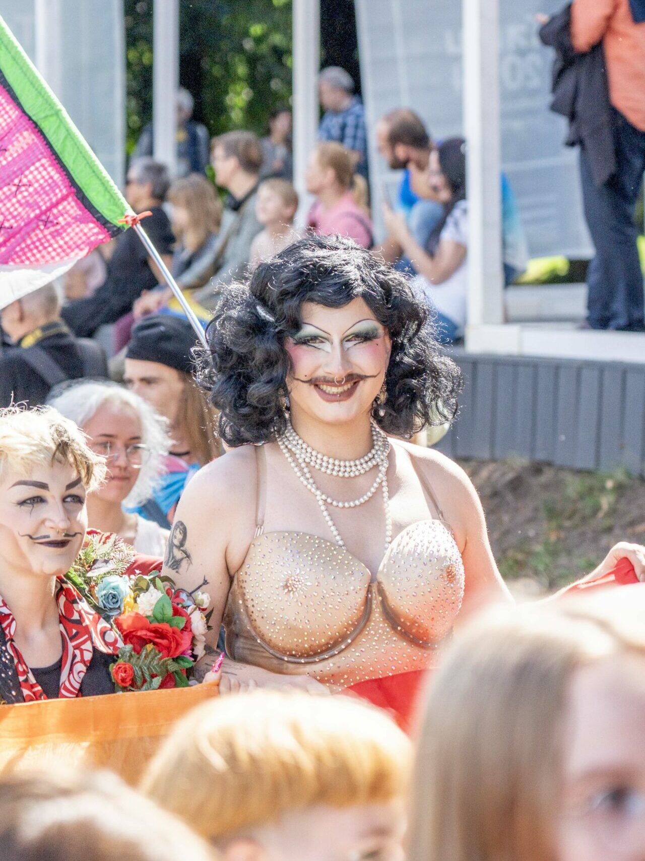 Drag queen at Tartu Pride