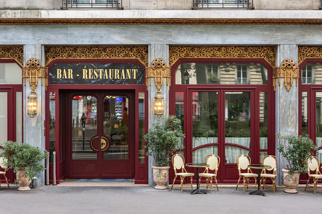 The Art Deco exterior of Hôtel Rochechouart