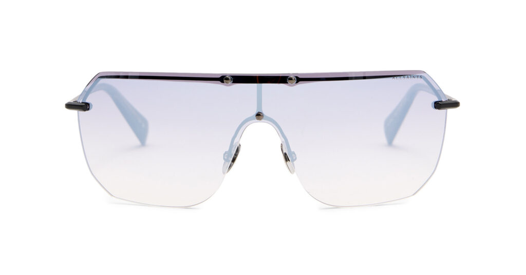 AllSaints frameless smoke grey sunglasses